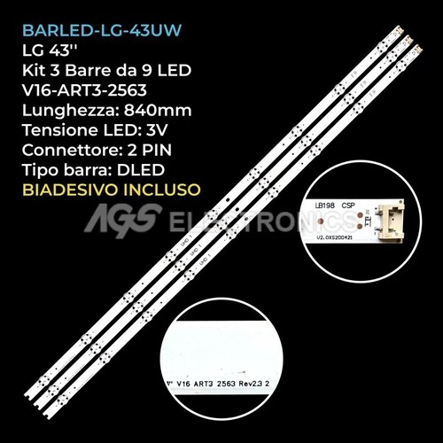 Kit barre strip led lg - barre, tv