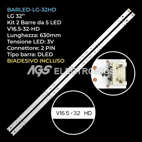 Kit barre strip - 2, led
