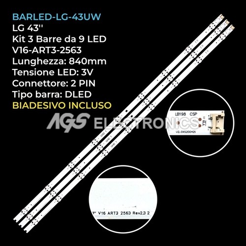 Kit barre strip - led, lg